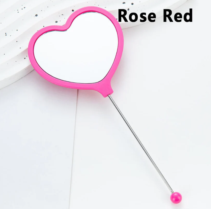 DIY Bead-able Heart Shape Mirror