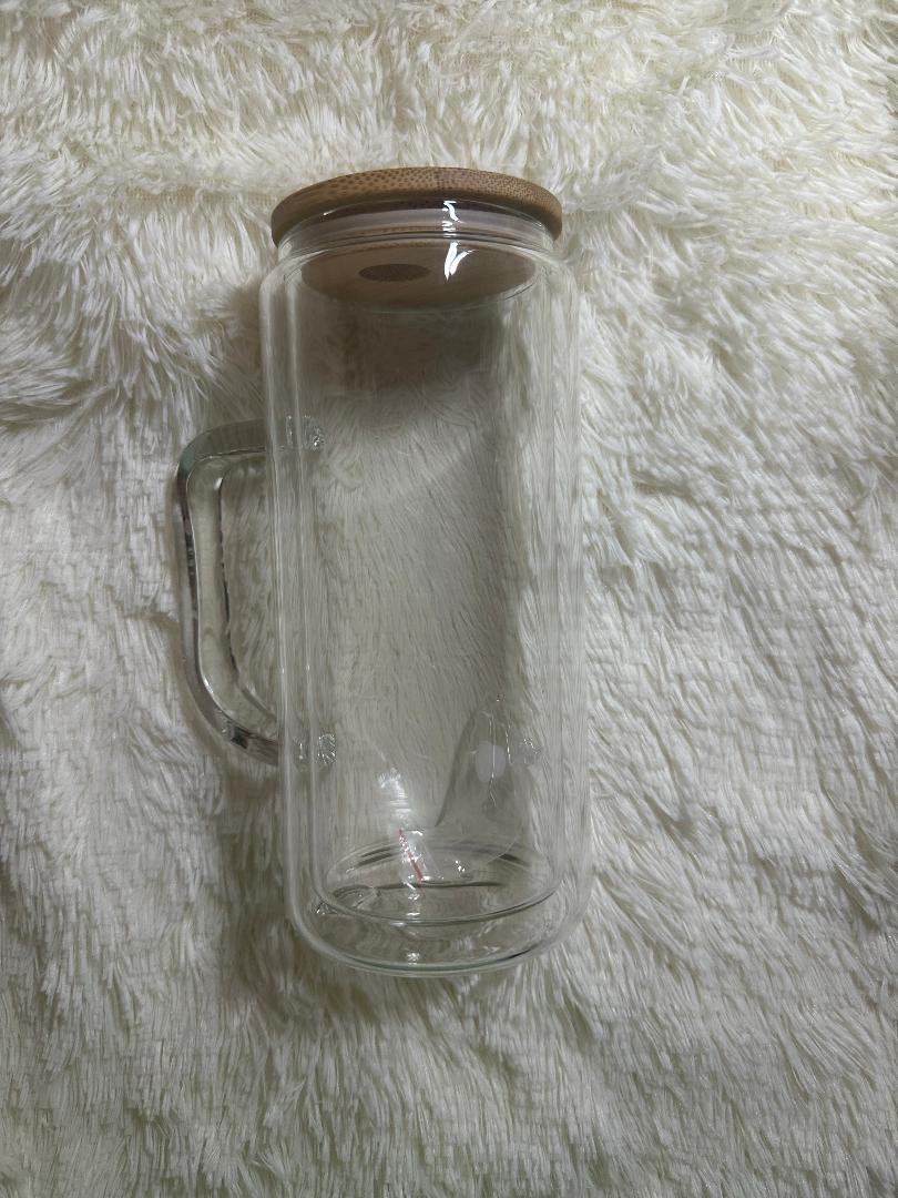 20oz Glass Snowglobe W/ Handle