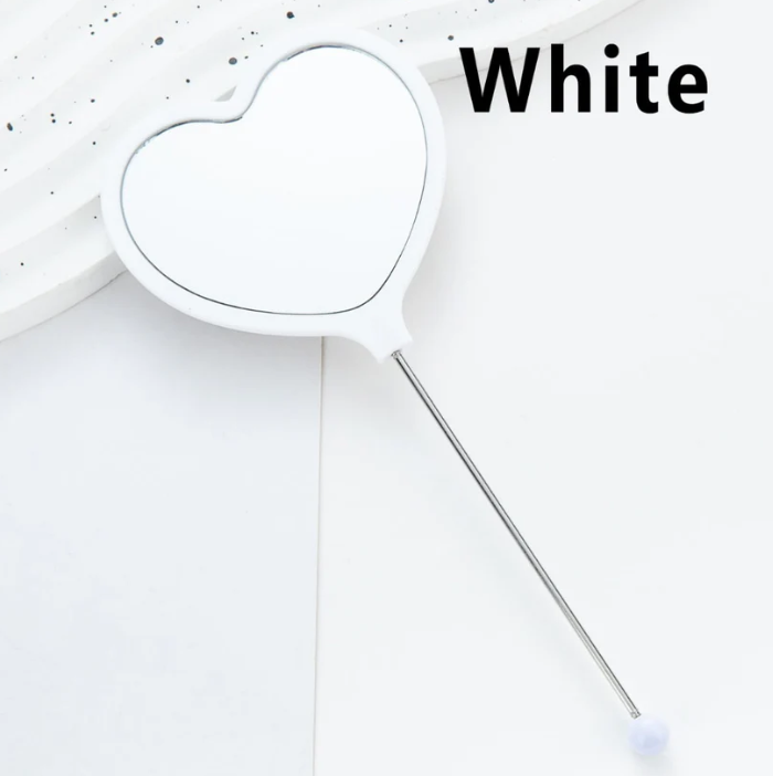 DIY Bead-able Heart Shape Mirror