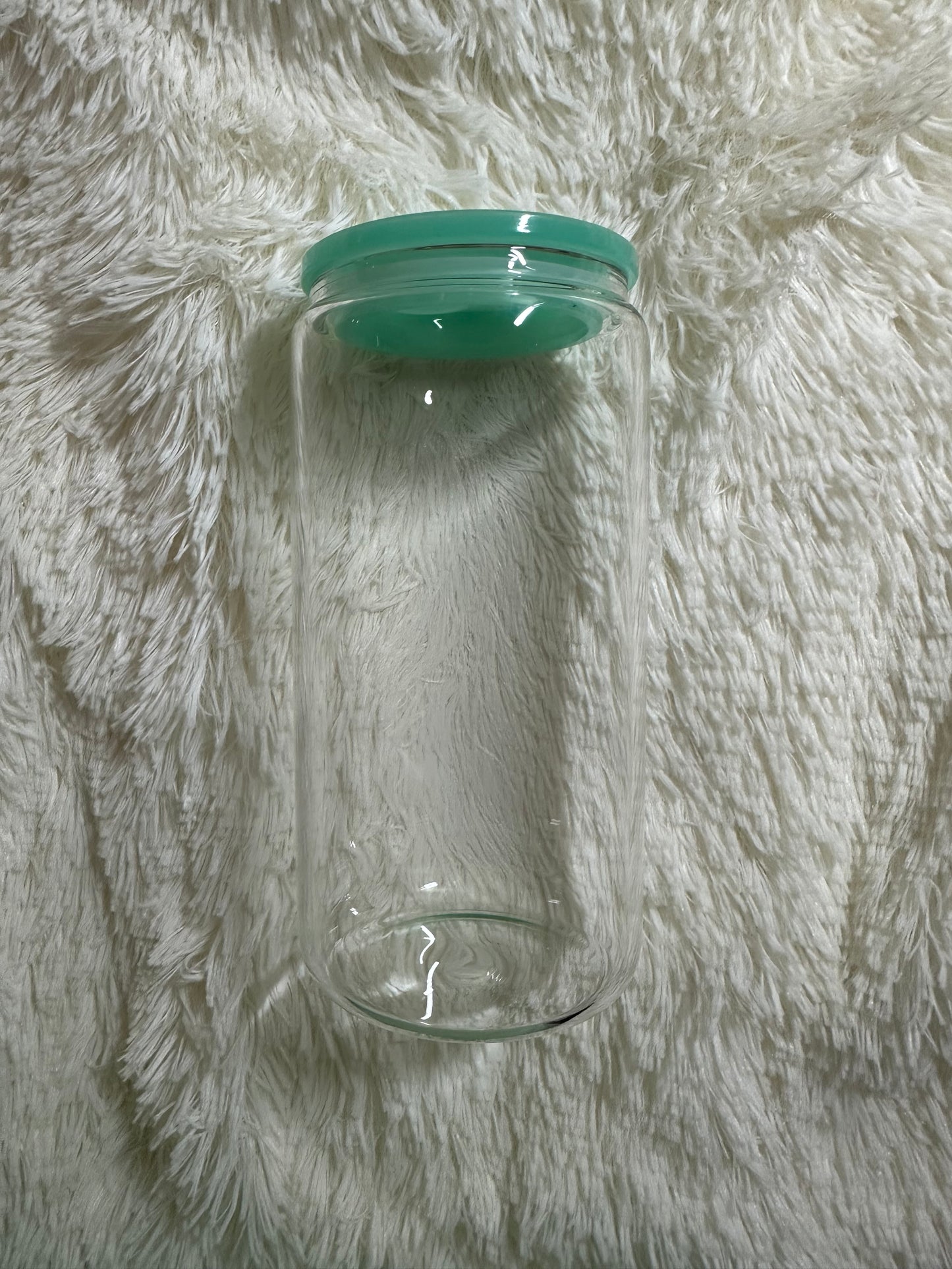 16oz Glass Tumbler NON GLITTER CUP