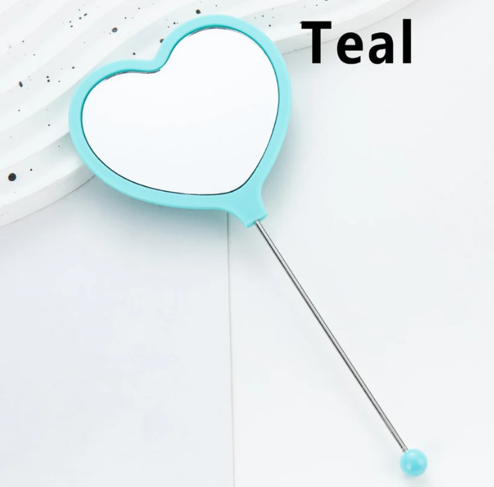 DIY Bead-able Heart Shape Mirror