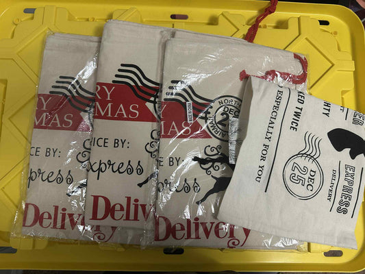Santa Sacks ( Set Of 4)