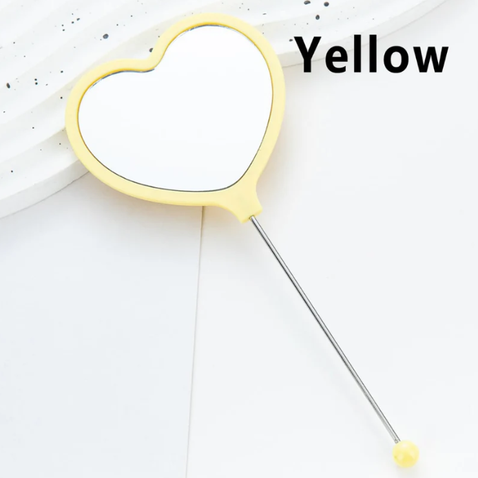 DIY Bead-able Heart Shape Mirror