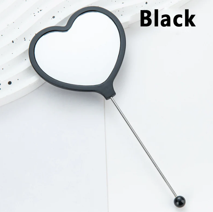 DIY Bead-able Heart Shape Mirror