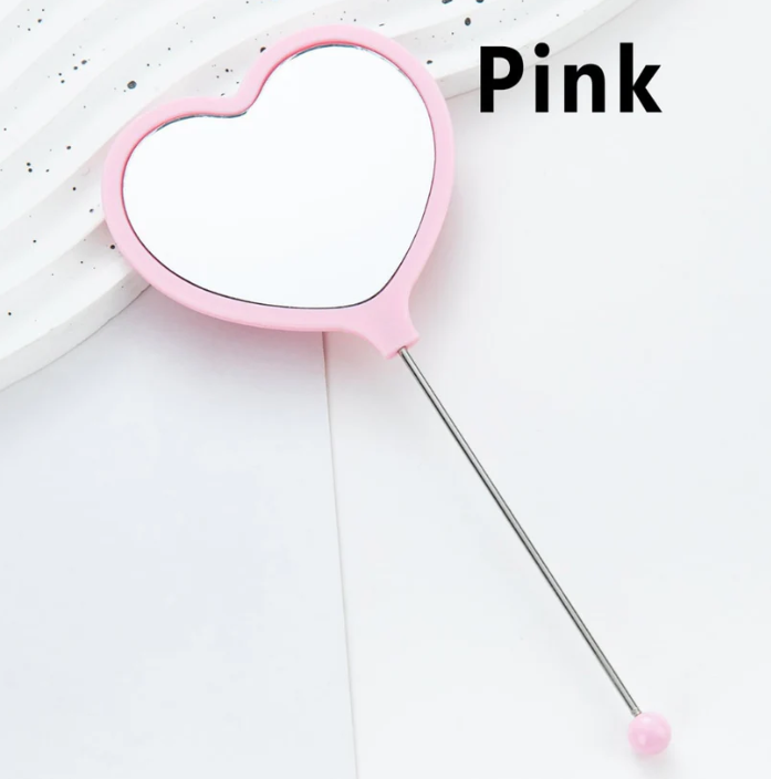 DIY Bead-able Heart Shape Mirror