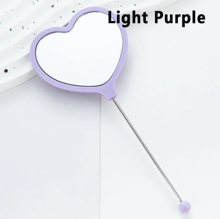 DIY Bead-able Heart Shape Mirror