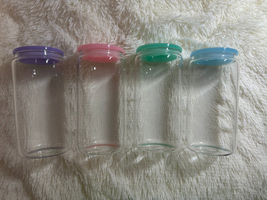 16oz Glass Tumbler NON GLITTER CUP