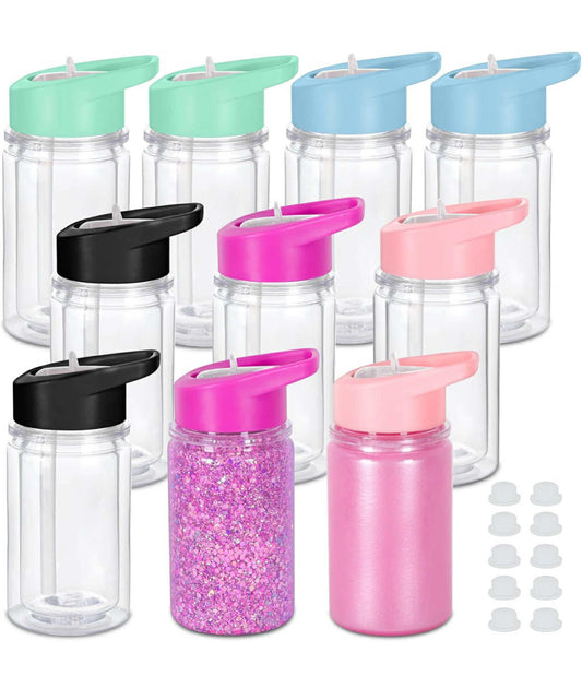 10oz Plastic Kids Snowglobe Tumblers