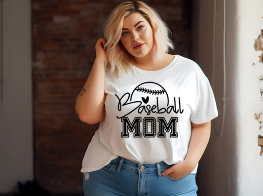 Baseball MOM (Black)