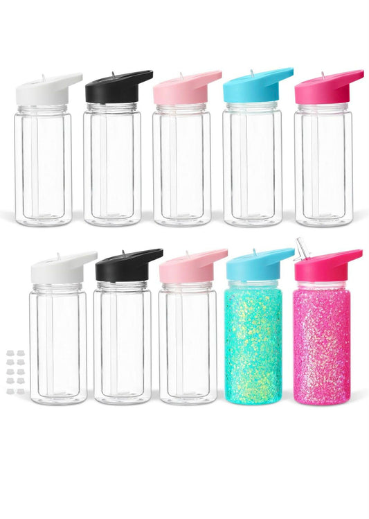 10oz Plastic Kids Snowglobe Tumblers