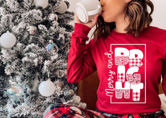 Merry & Bright ( White Font)