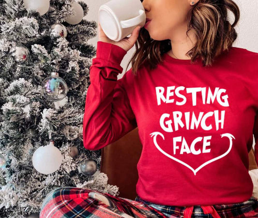Resting Grinch Face (White Font)